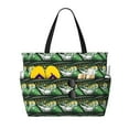 thumbnail image 1 of Honeii lake trout for Tote Bag with Adjustable Strap,Beach Bag, Waterproof Sandproof Beach Tote Bag, Large Capacity Foldable Beach Bags, 1 of 7