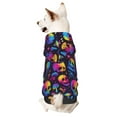 thumbnail image 1 of Honeii mushroom rainbow color Skull Print Small Dog Hoodies Pet Hooded Sweatshirts Fall Winter Puppy Cat Sweaters Warm Clothes for Small Dogs Outfits Costume-XX-Large, 1 of 7