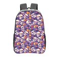 thumbnail image 1 of Honeii music Skull record Print Clear Backpack Heavy Duty Transparent Bag 17" See Through BookBag for Women Men Adults Work Festival Sports Travel, 1 of 7