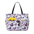 thumbnail image 1 of Honeii music Skull record mike for Tote Bag with Adjustable Strap,Beach Bag, Waterproof Sandproof Beach Tote Bag, Large Capacity Foldable Beach Bags, 1 of 7
