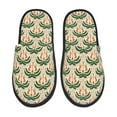thumbnail image 1 of Honeii palm tree Asian leopard Print Furry Slippers Bedroom Slippers for Women and Men Fuzzy Plush Comfy Faux Fur Lined Slide Shoes -Medium, 1 of 8