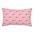 thumbnail image 1 of Honeii pink Scarf bear Pattern Decorative Throw Pillow Case - Elevate Your Couch, Sofa, or Bed with Stylish Home Decor-14"x20", 1 of 6