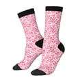 thumbnail image 1 of Honeii pink heart Print Adult Socks,Crew Socks,Casual Calf Socks,Daily Wear Socks for Men & Women, Perfect for Sports, Casual and Everyday Use, 1 of 6