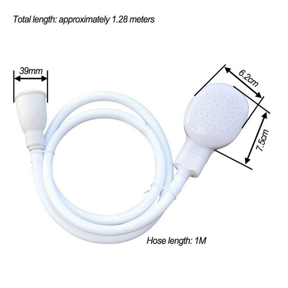 Portable Sink Hose Faucet Sprayer - Handheld Pet Faucet Sprayer, Garden Tub Sprayer - Shower Head Spray Hose for Bathing Baby, Pets, Washing Hair, Rinsing Vegetables, Utility Sink