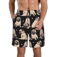 thumbnail image 1 of Honeii's French Bulldog Print Men's Casual Shorts with Drawstring，Swim Trunks Quick Dry Beach Shorts, 1 of 5