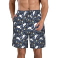 thumbnail image 1 of Honeii's Halloween A Print Men's Casual Shorts with Drawstring，Swim Trunks Quick Dry Beach Shorts, 1 of 5