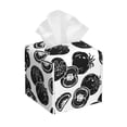 thumbnail image 1 of Honeii 's Hand Drawn Tomatoes for Leather Square Tissue Box Cover Holder: A Stylish Organizer for Tabletops, Bathrooms, Cars & Offices, 1 of 5