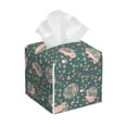 thumbnail image 1 of Honeii 's Hedgehogs and Flowers for Leather Square Tissue Box Cover Holder: A Stylish Organizer for Tabletops, Bathrooms, Cars & Offices, 1 of 5