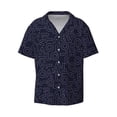 thumbnail image 1 of Honeii 's LOVE for men's short-sleeved button-up collared shirt featuring a pocket, perfect for beach vacations, and travel adventures., 1 of 5