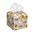 thumbnail image 1 of Honeii 's Music Dancing Cat for Leather Square Tissue Box Cover Holder: A Stylish Organizer for Tabletops, Bathrooms, Cars & Offices, 1 of 5