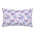 thumbnail image 1 of Honeii white Skull crystal flower Decorative Throw Pillow Case - Elevate Your Couch, Sofa, or Bed with Stylish Home Decor, Perfect Gift Idea-16"x24", 1 of 6