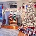 thumbnail image 1 of Honeplcked Christmas Stockings, Red Knitted Monogrammed Christmas Stockings for Mantels, Fireplace, Christmas Tree Decorations Ornaments, Christmas Gifts for Kids Family on Clearance, 1 of 6