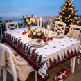 thumbnail image 1 of Honeplcked Christmas Tablecloth Decorations, Winter Christmas Trees White Washable Rectangle Table Cloth for Party Picnic Dinner Decor 70 x 55Inch, 1 of 6
