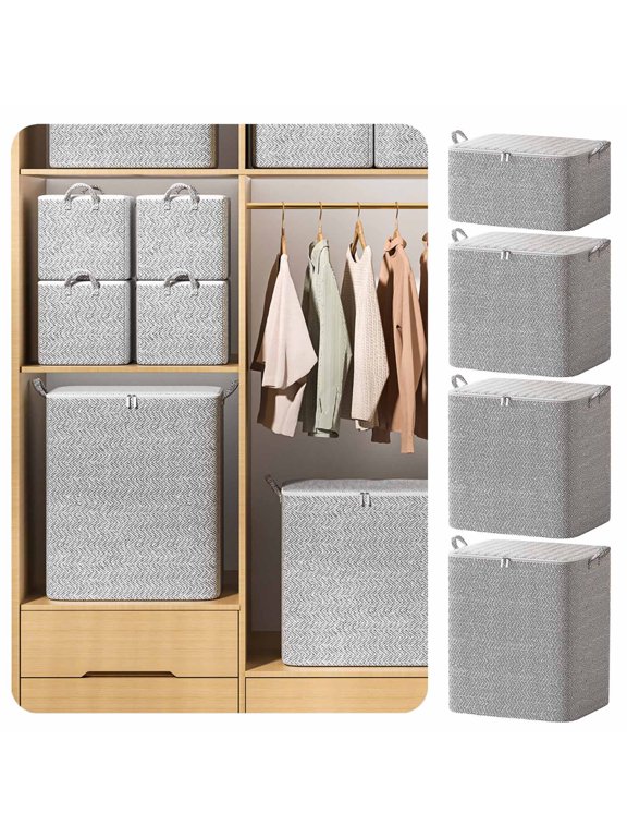 Non-woven Zipper Moving Bags, Moving Boxes Bins Alternative, Large Heavy Duty Tote Packing Storage Bags for Moving, College Dorm Room Essentials for Clothes on Clearance