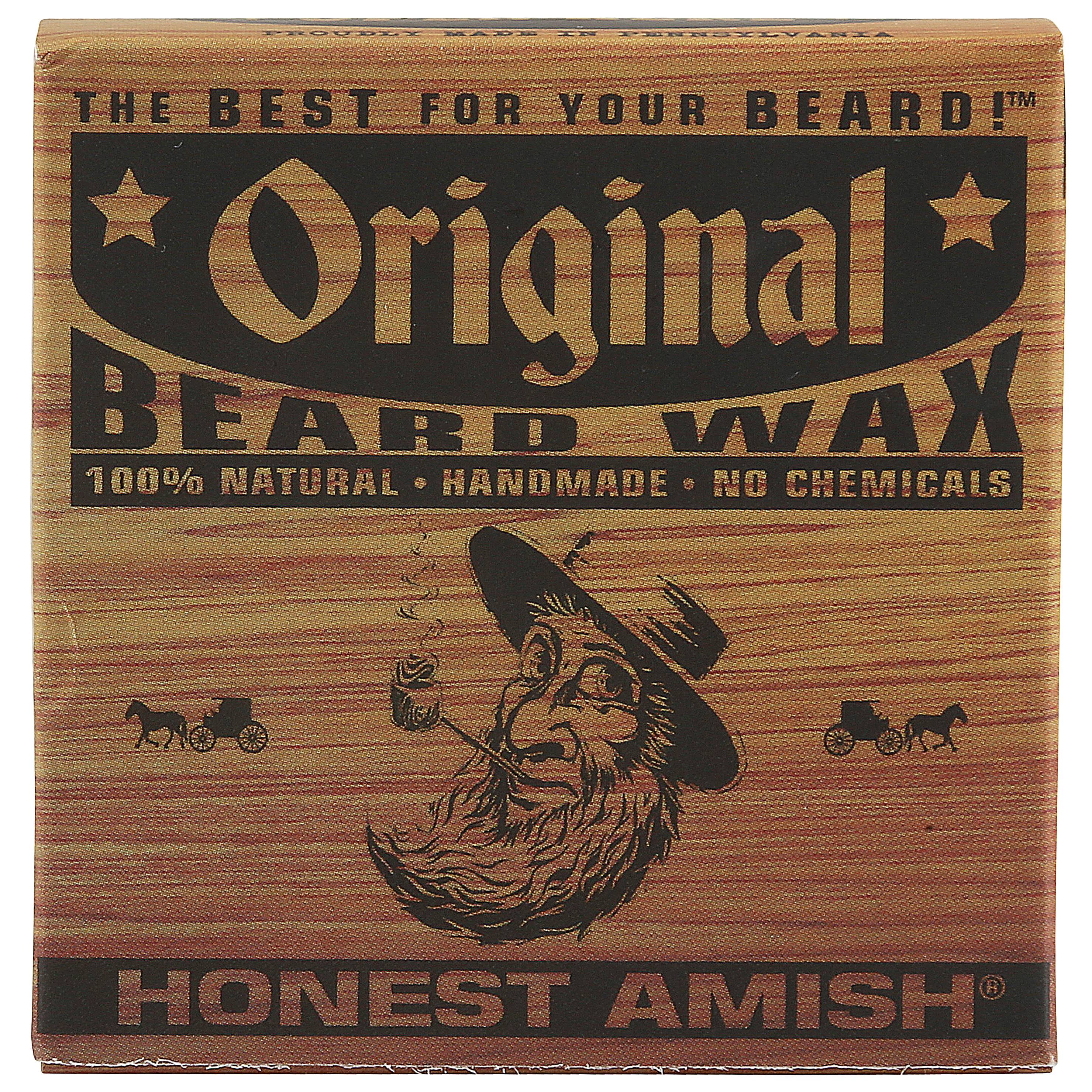 Honest Amish Original 100 % Natural Beard Wax, 2 Oz.