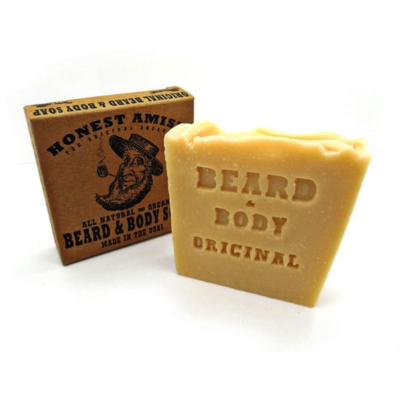 Honest Amish Original Beard and Body Soap, 6 oz