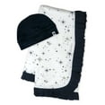 thumbnail image 1 of Honest Baby Clothing Organic Cotton Boy/Girl 2-Piece Stroller Blanket and Beanie Hat Gift Set, Navy, 1 of 7