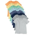 thumbnail image 1 of Honest Baby Apparel Baby Gender Neutral Organic Cotton Short Sleeve T-Shirts, 8-Pack, Sizes Newborn-24 Months, 1 of 7