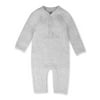 Honest Baby Clothing Baby Boy or Girl Gender Neutral Organic Cotton Center Front Snap Matelasse Coverall (Preemie-12 Months)