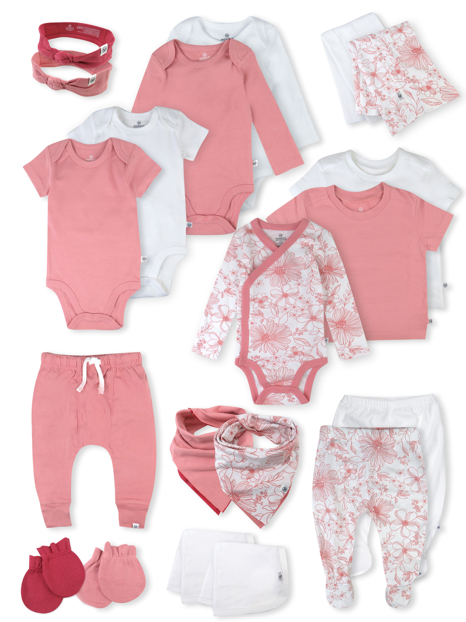 HonestBaby Set Completo Neonata: Maglietta Senza Maniche E Leggings | 100% Cotone Biologico GOTS | Con Pratici Bottoni Automatici | Regalo Nascita