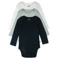 thumbnail image 1 of Honest Baby Clothing Baby Boy or Girl Gender Neutral Organic Cotton Long Sleeve Bodysuits, 3 Pack (Preemie-24 Months), 1 of 7