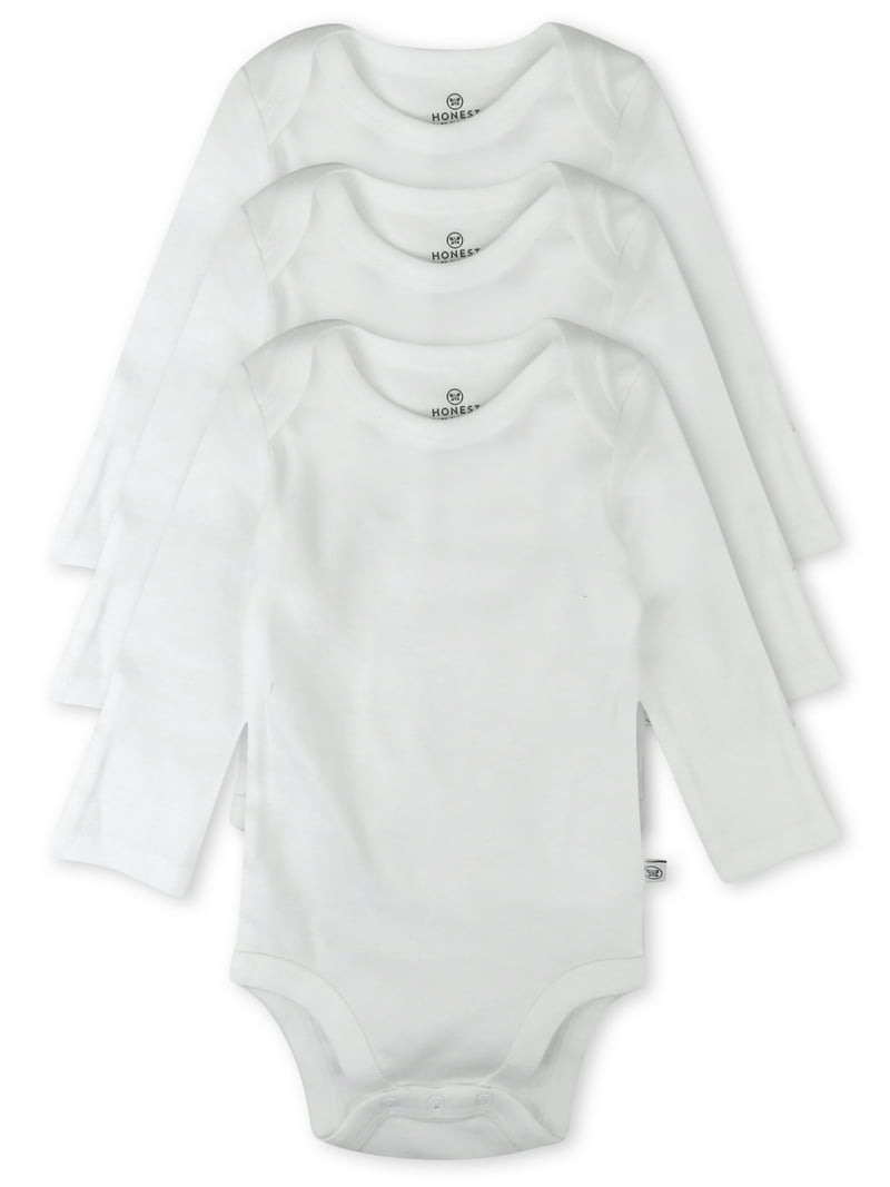 Honest Baby Clothing Organic Cotton Long Sleeve Bodysuits