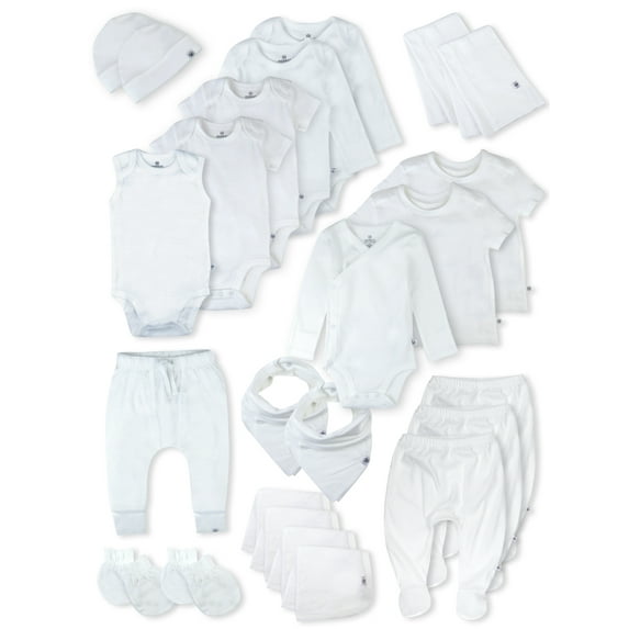 Honest Baby Clothing Baby Boy or Girl Gender Neutral Organic Cotton Over the Top Gift Set, 24 Piece (Newborn-6 Months)
