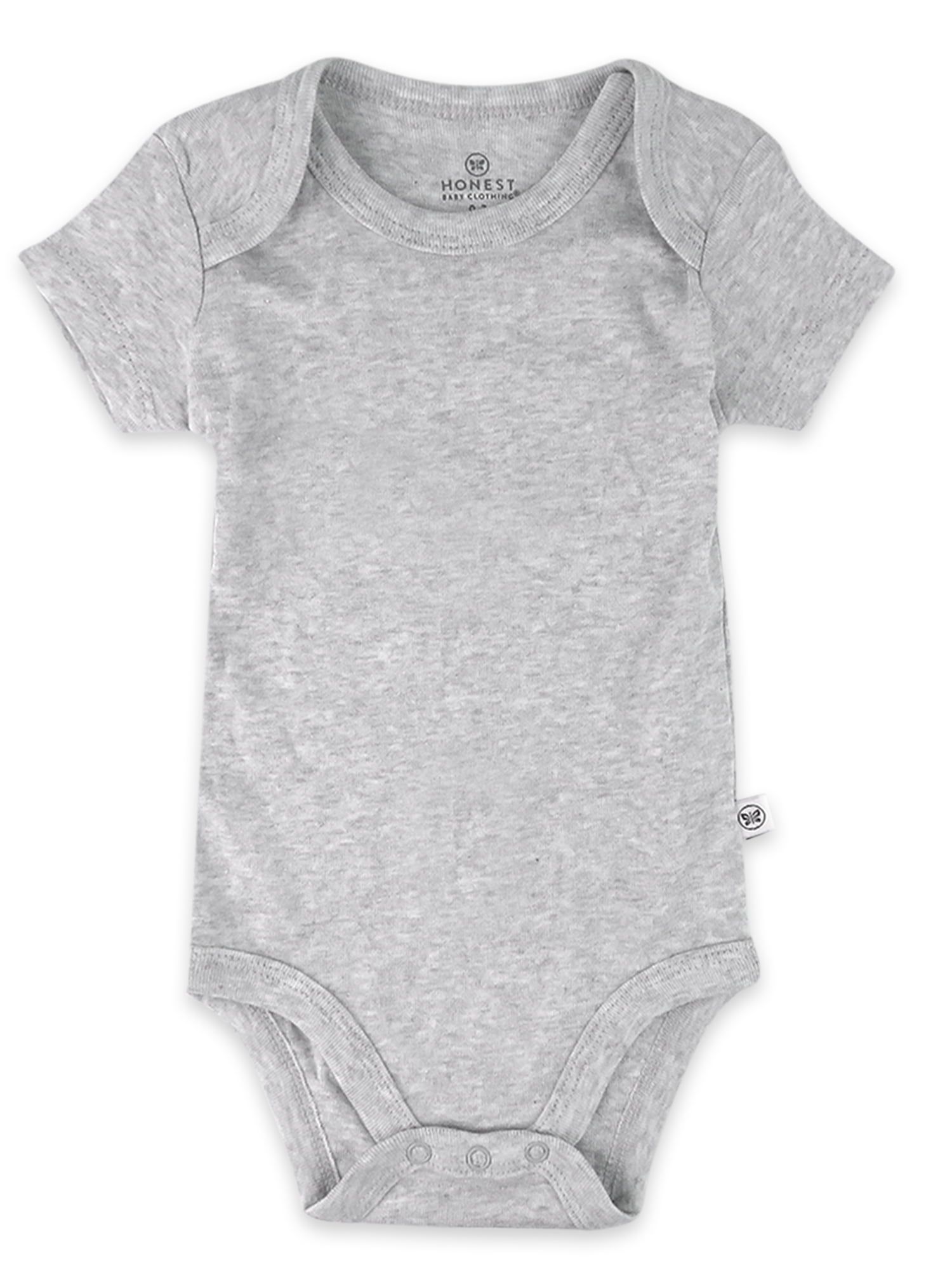 Honest Baby Clothing Baby Boy or Girl Gender Neutral Organic Cotton Short Sleeve Bodysuit, (Newborn-24 Months)