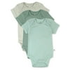 Honest Baby Clothing Baby Boy or Girl Gender Neutral Organic Cotton Short Sleeve Bodysuits, 3 Pack (Preemie-)