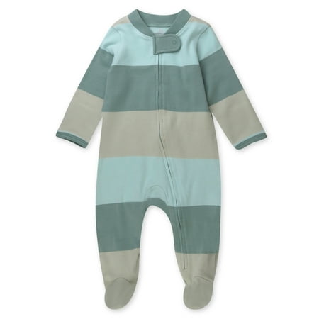 Actual Color: Sage Stripe, Clothing Size: 0-3 Months