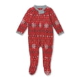 thumbnail image 1 of Honest Baby Clothing Gender Neutral Organic Cotton Holiday Sleep N Play, Sizes Newborn-9 Months, 1 of 9