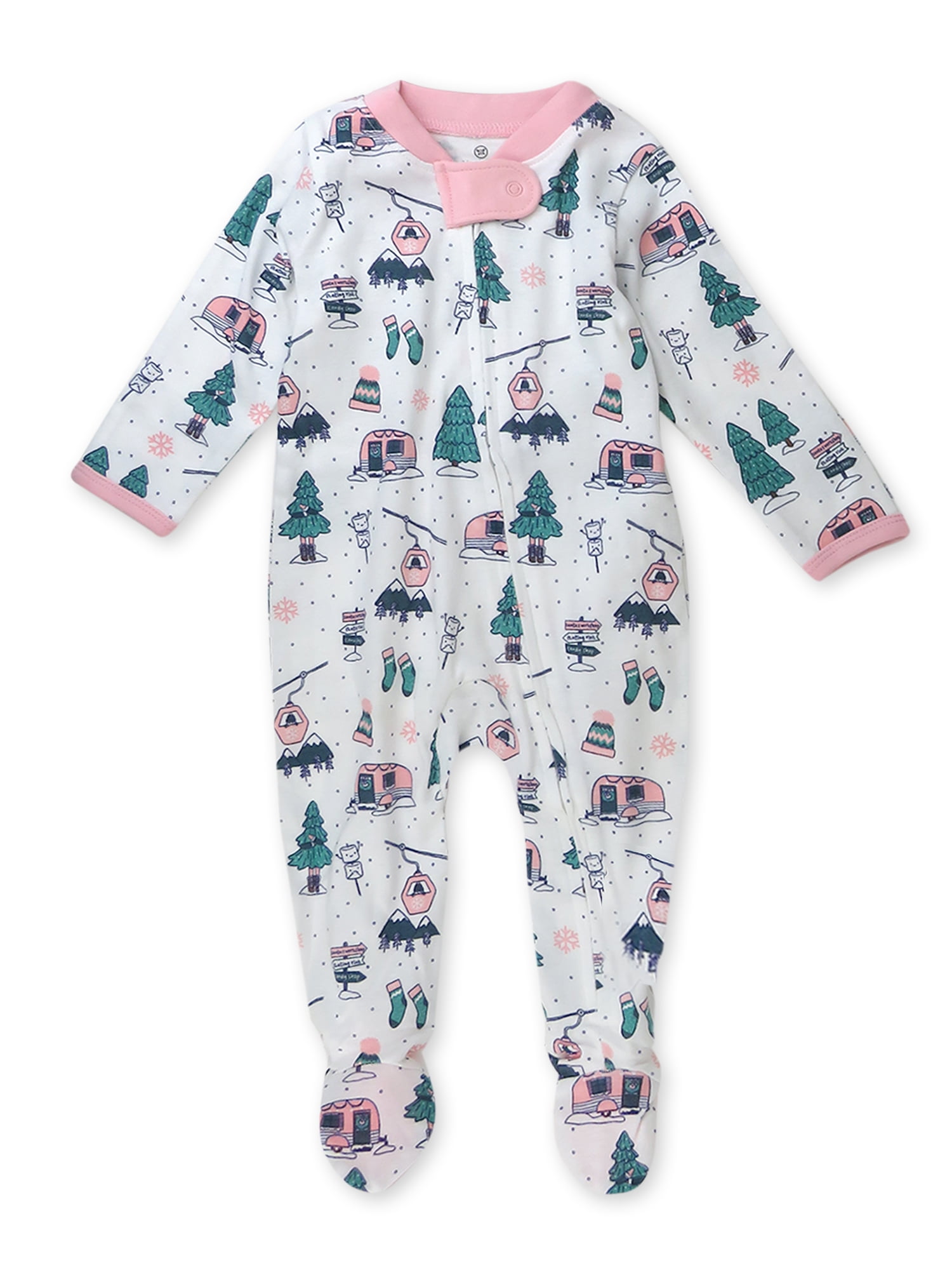 Honest Baby Clothing Gender Neutral Organic Cotton Holiday Sleep N Play, Sizes Newborn-9 Months