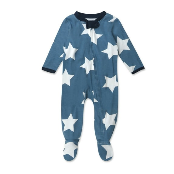 Honest Baby Clothing Organic Cotton Baby Boy/Girl Sleep N Play Fourth of July, Sizes Newborn-9 Months