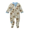 Actual Color: Tan Print, Clothing Size: 3-6 Months