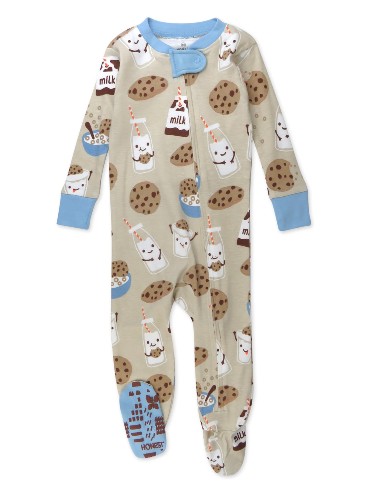 Honest Baby Clothing Organic Cotton Baby Boy/Girl Snug Fit Footed Sleeper Pajamas, Sizes 12 Months -24 Months