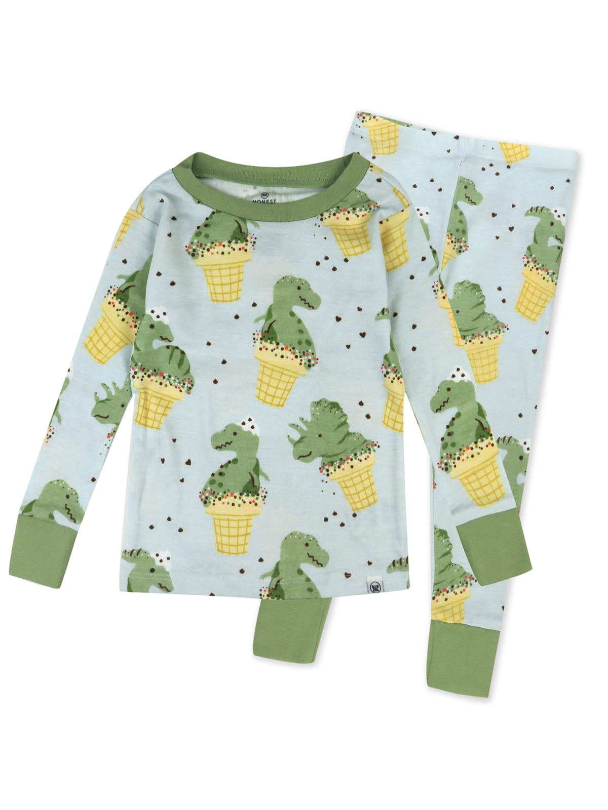 Honest Baby Clothing Organic Cotton Boy/Girl 2-Piece Long Sleeve Pajama Set, 12M to 5T