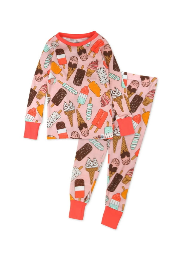 Organic Cotton Boy/Girl 2-Piece Long Sleeve Pajama Set, 12m to 24m