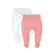 Honest Baby Clothing Organic Cotton Boy/Girl Footed Harem Pants, 2-Pack, Newborn-9 Months