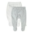 thumbnail image 1 of Honest Baby Clothing Organic Cotton Boy/Girl Footed Harem Pants, 2-Pack, Preemie-9 Months, 1 of 5
