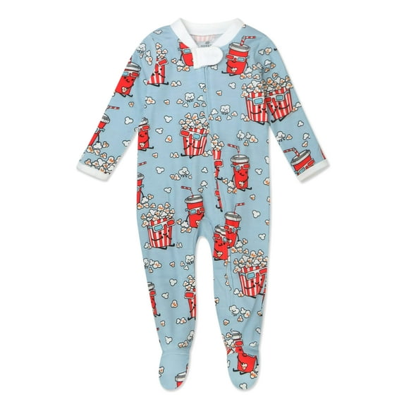 Honest Baby Clothing Organic Cotton Boy/Girl Long Sleeve Fourth of July Sleep N Play, Newborn to 9 Months