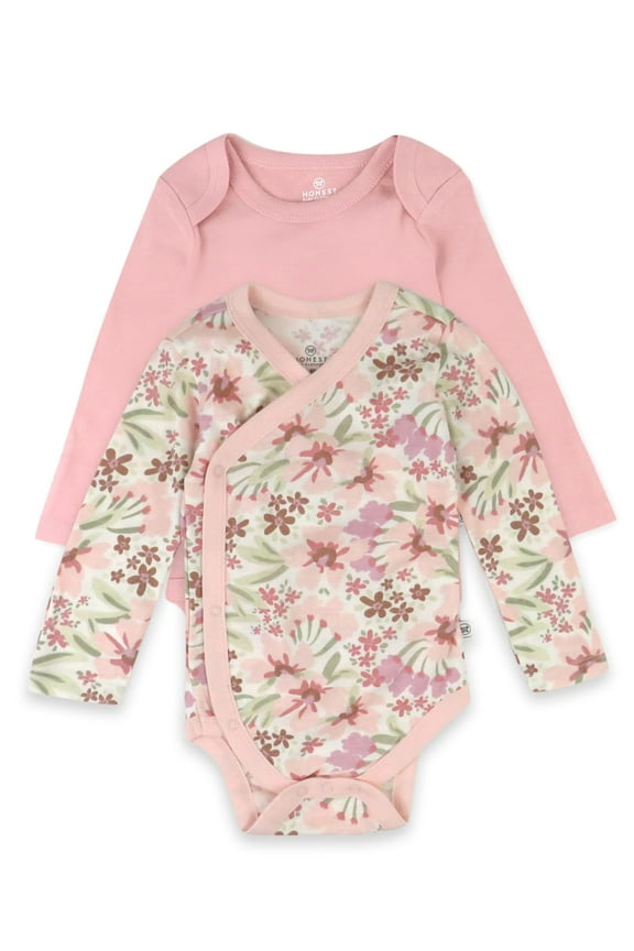 Organic Cotton Boy/Girl Long Sleeve Side-Snap Bodysuit, Newborn to 9M