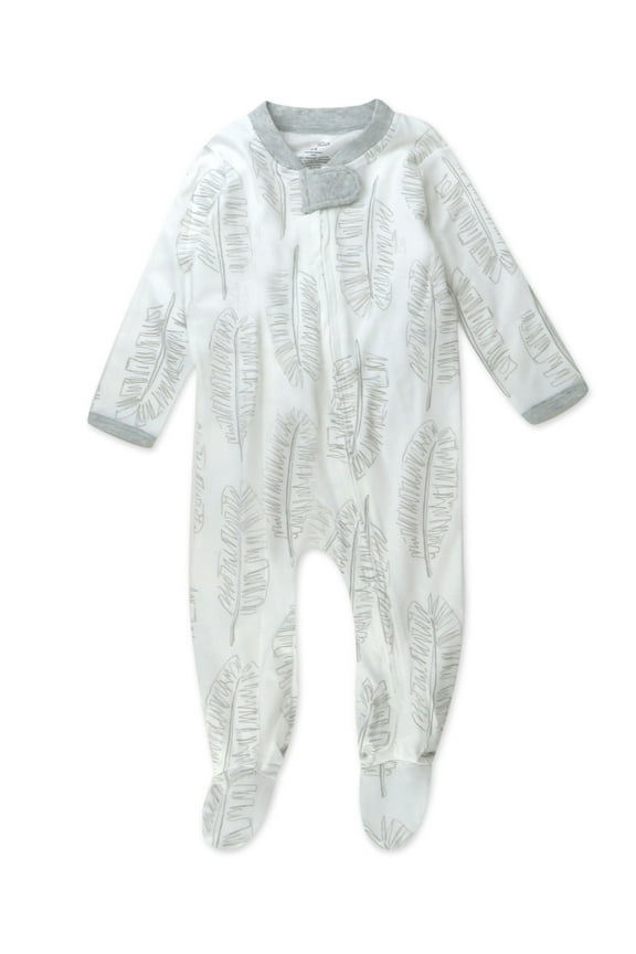 Organic Cotton Boy/Girl Long Sleeve Sleep N Play Footed Pajamas, Sizes Preemie-24 Months