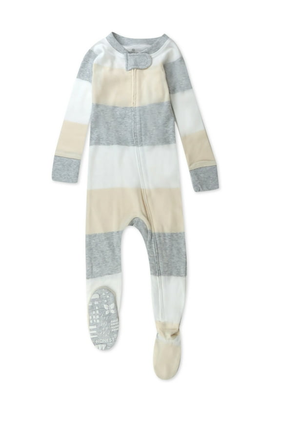 Organic Cotton Boy/Girl Long Sleeve Sleep N Play Footed Pajamas, Sizes Preemie-24 Months