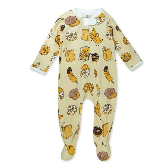 Honest Baby Clothing Organic Cotton Boy/Girl Long Sleeve Sleep N Play, Newborn to 9 Months