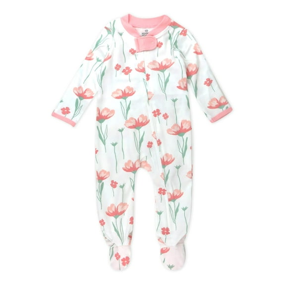 Honest Baby Clothing Organic Cotton Boy/Girl Long Sleeve Sleep N Play, Newborn to 9 Months