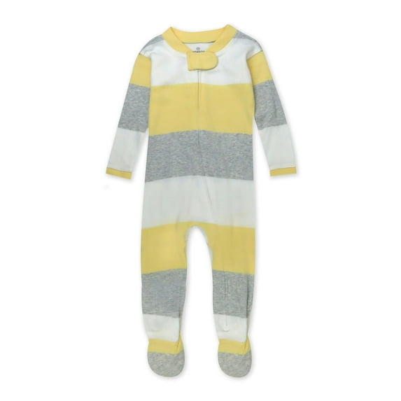 Honest Baby Clothing Organic Cotton Boy/Girl Long Sleeve Sleep N Play, Newborn to 9 Months