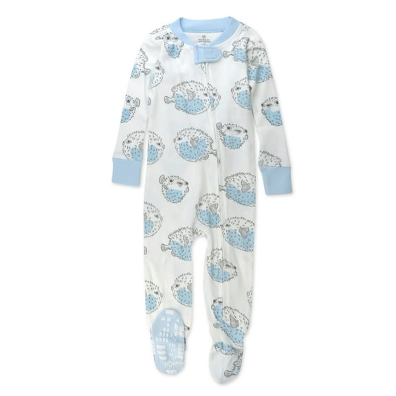 Honest Baby Clothing Organic Cotton Boy/Girl Long Sleeve Snug-Fit Footed Pajamas (12 - 24 Months)