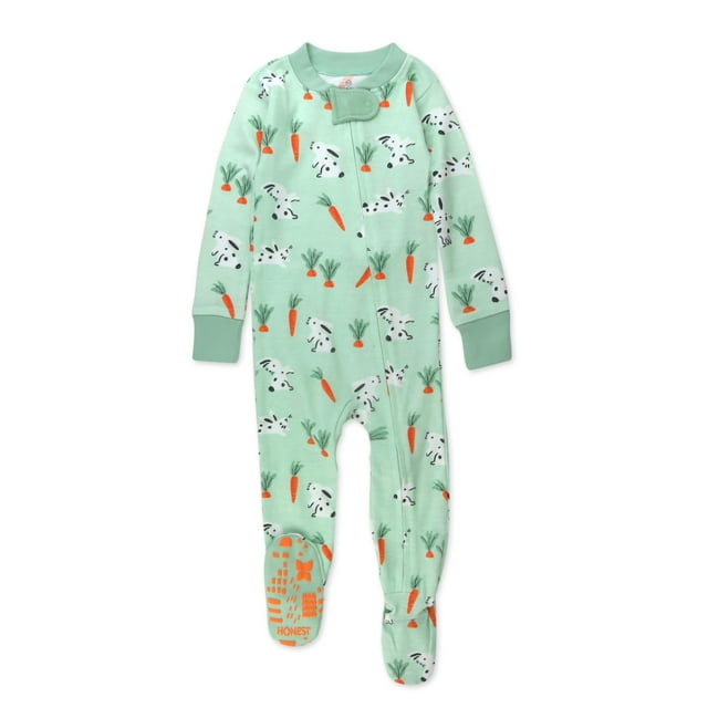 Honest Baby Clothing Organic Cotton Boy/Girl Long Sleeve SnugFit Footed Pajamas (12 24 Months