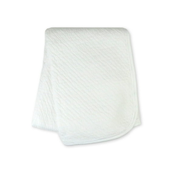Honest Baby Clothing Organic Cotton Boy/Girl Receiving Blanket, White