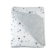 thumbnail image 1 of Honest Baby Clothing Organic Cotton Boy/Girl Reversible Hand-Quilted Blanket, Gray, 1 of 7